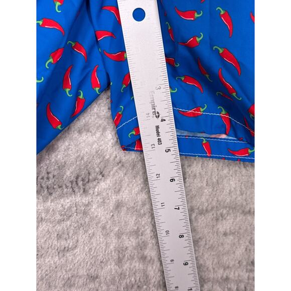 MC2 Saint Barth Swim Shorts Medium Mens Chili Print Drawstring Win Hort Liner - Picture 5 of 6